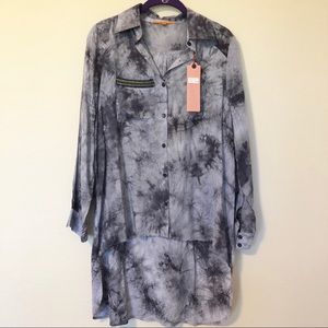 Anthropologie Anama Tie Dye Tunic Top